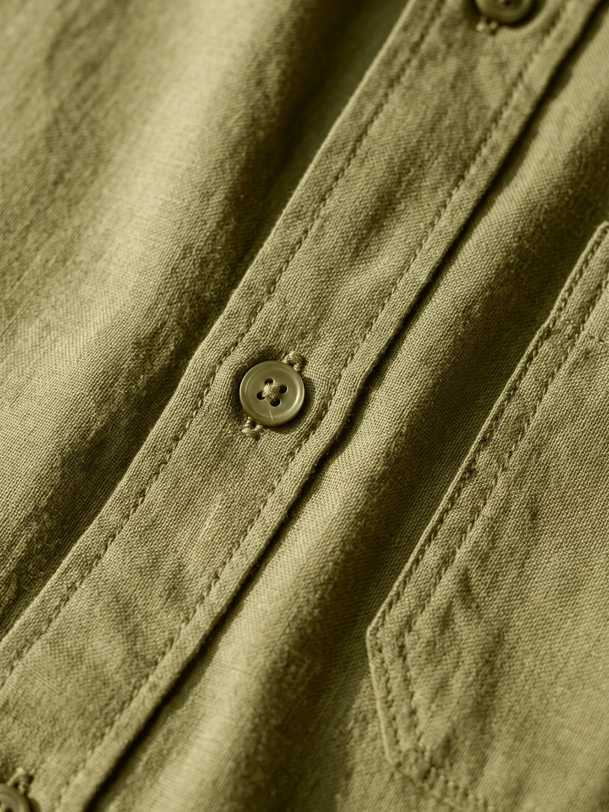 Olive Cotton Slim Fit Full Sleeve Shirt