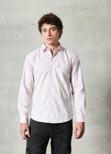 Light Brown Solids Cotton Slim Fit Shirt