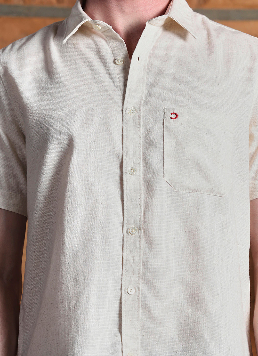 Natural Solids Linen Blend Slim Fit Shirt