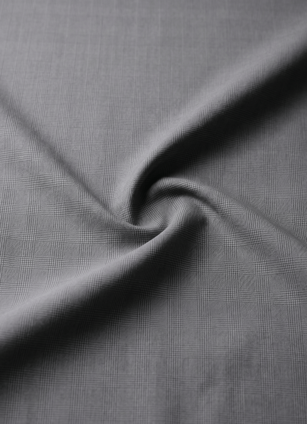 Black Poly Viscose Slim Fit Trouser