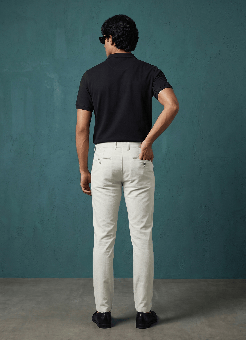 Aquagreen Cotton Slim Fit Trouser