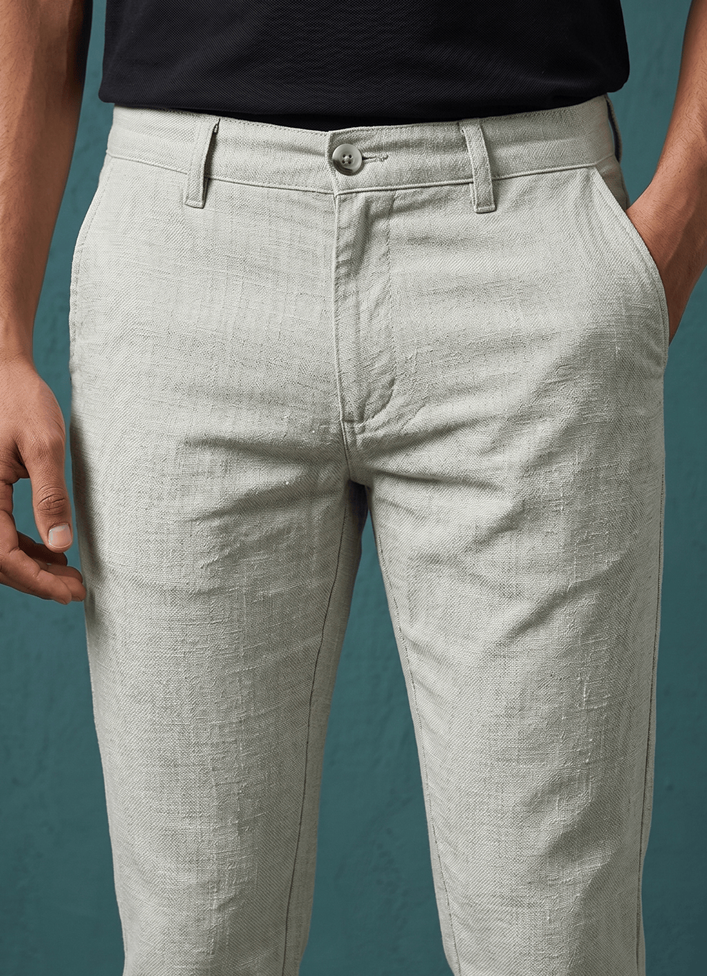 Aquagreen Cotton Slim Fit Trouser