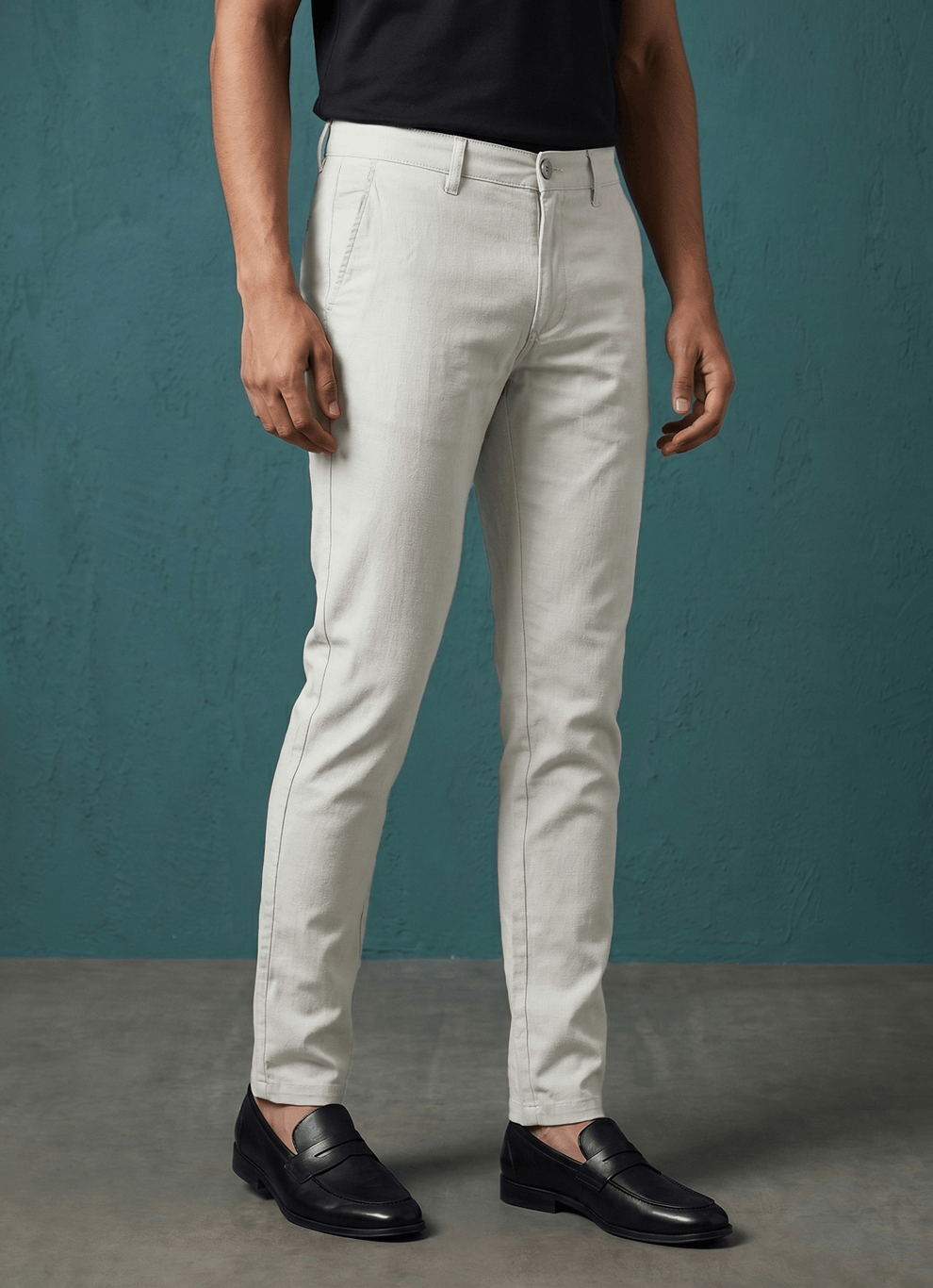 Aquagreen Cotton Slim Fit Trouser