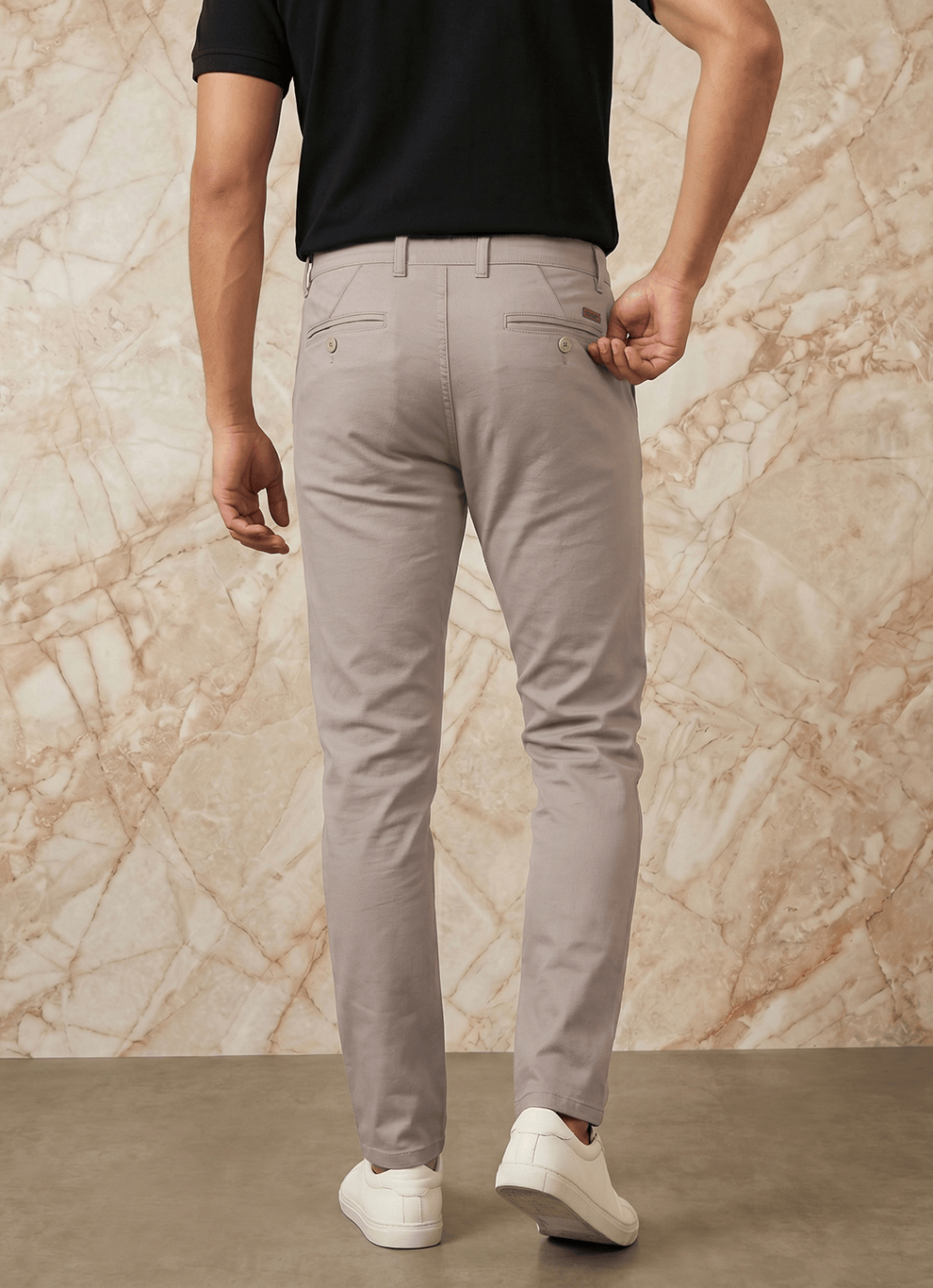 Wood Cotton Slim Fit Trouser