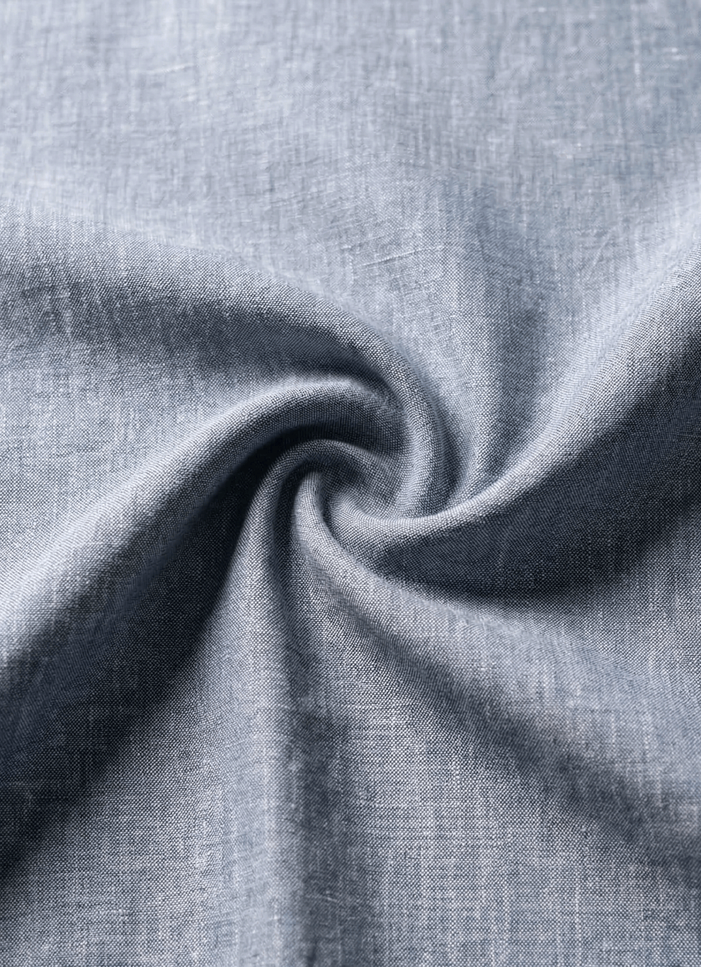 Blue Cotton Poly Relaxed Fit Trouser