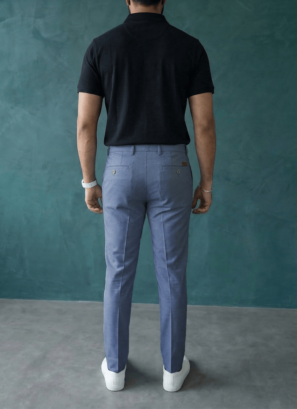 Steel Cotton Slim Fit Trouser