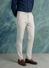 Beige Viscose Loose Fit Trouser