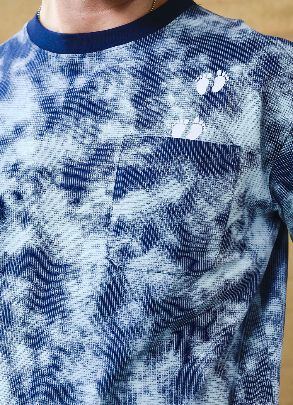 Navy Round neck Cotton Oversized Fit Tshirt