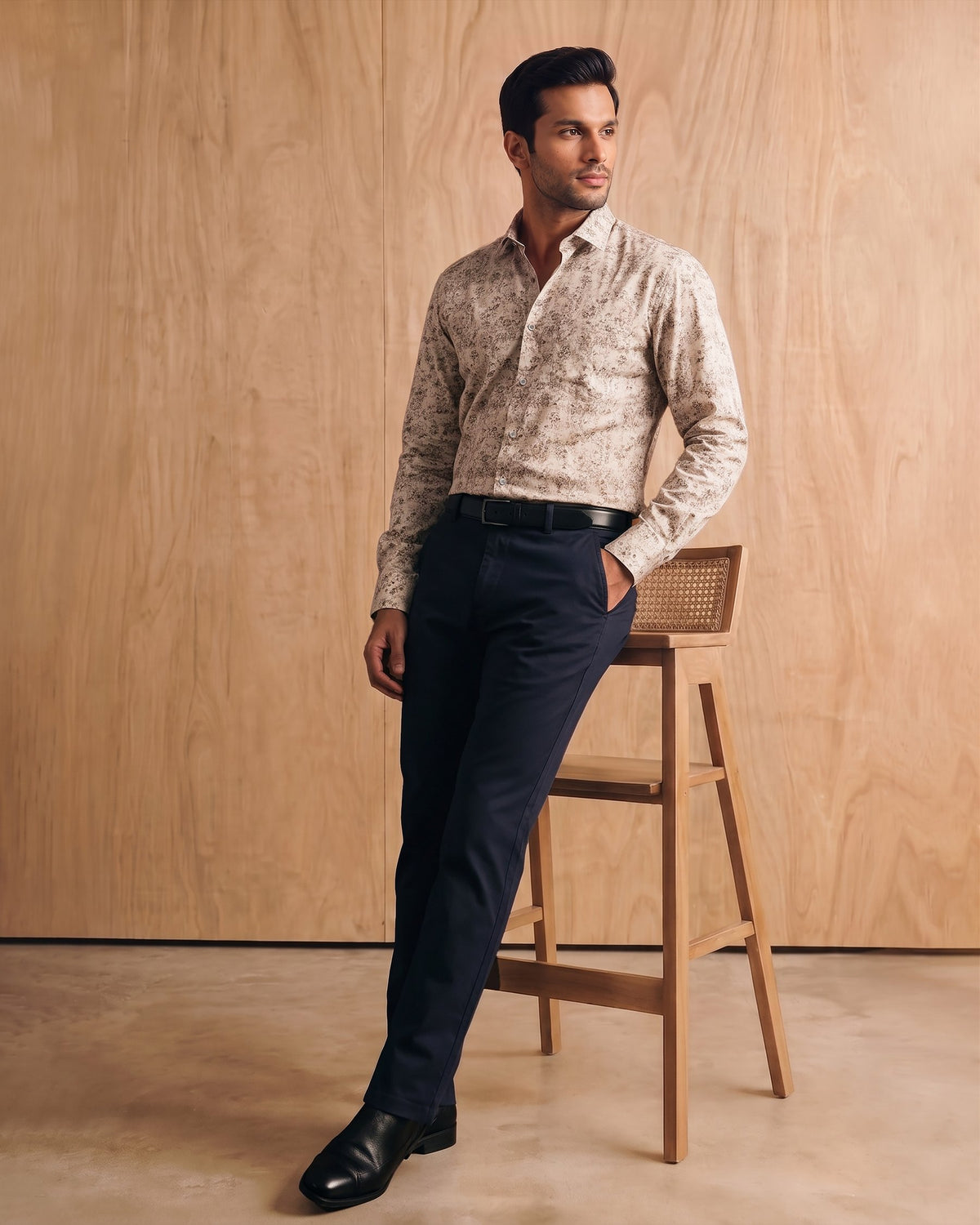 Derby Opulence: printed evening shirt